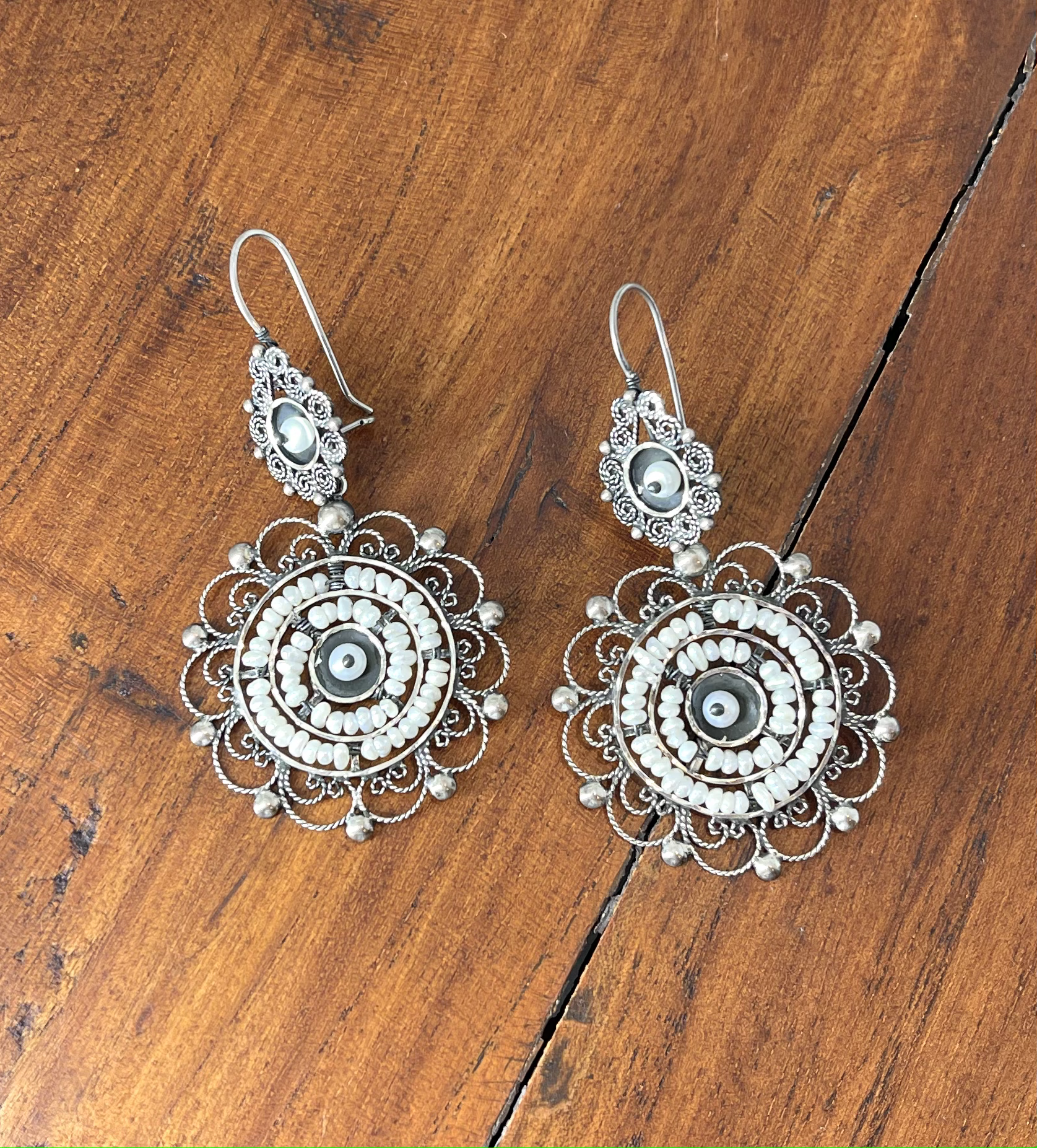 Silver filigree handcrafted pure silver stud earring – GoCoop